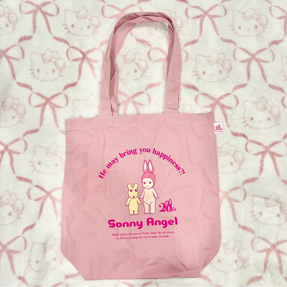 Sonny Angel 20th Anniversary Pink Tote Bag